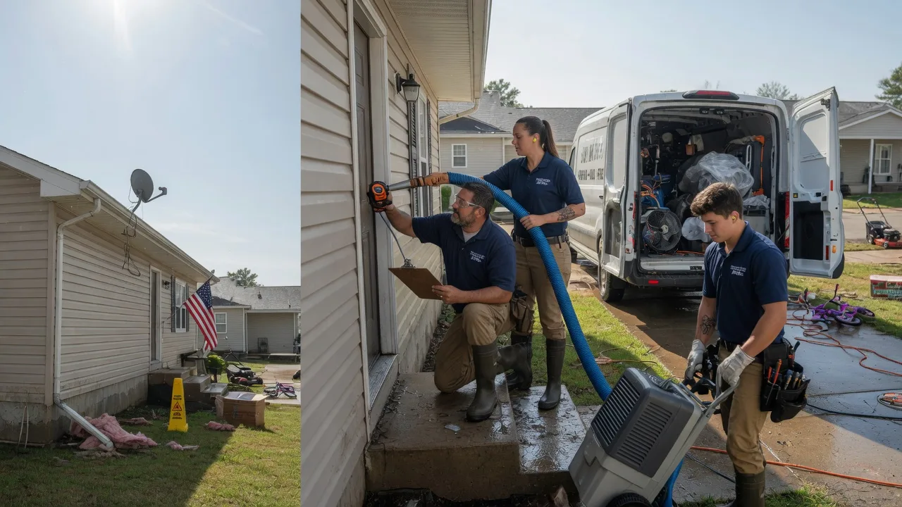 Ceiling Water Damage Restoration in Luxemburg, WI near me